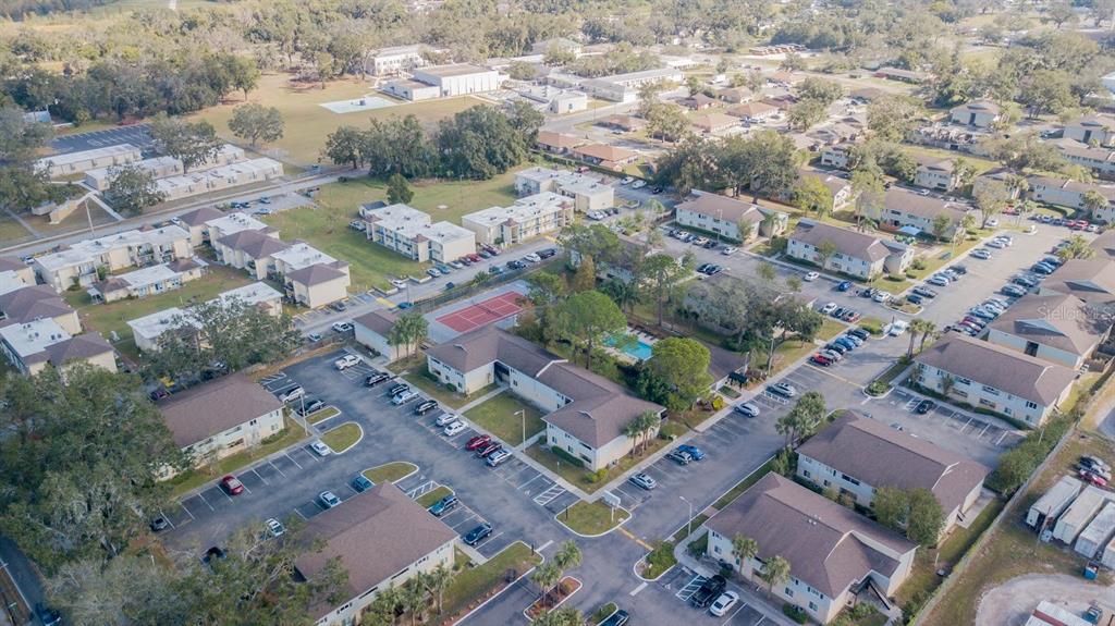 237 Thorntree Place, Unit 237 Brandon, FL 33510 - Photo 45 of 58 an aerial view of a city with lots of residential buildings