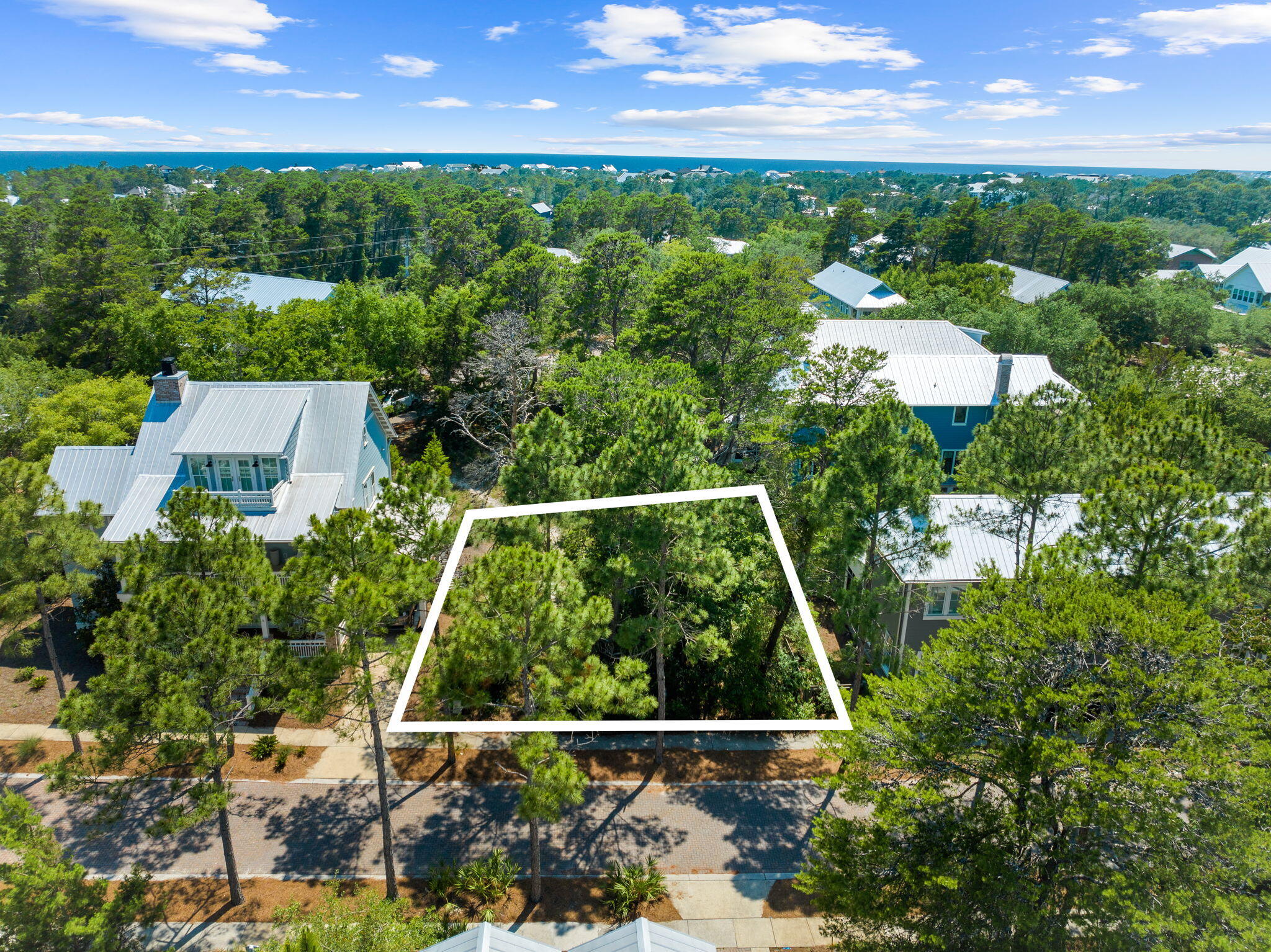 Lot 66 Lanier Lane Santa Rosa Beach, FL 32459 - Photo 3 of 18 a view of yard from balcony
