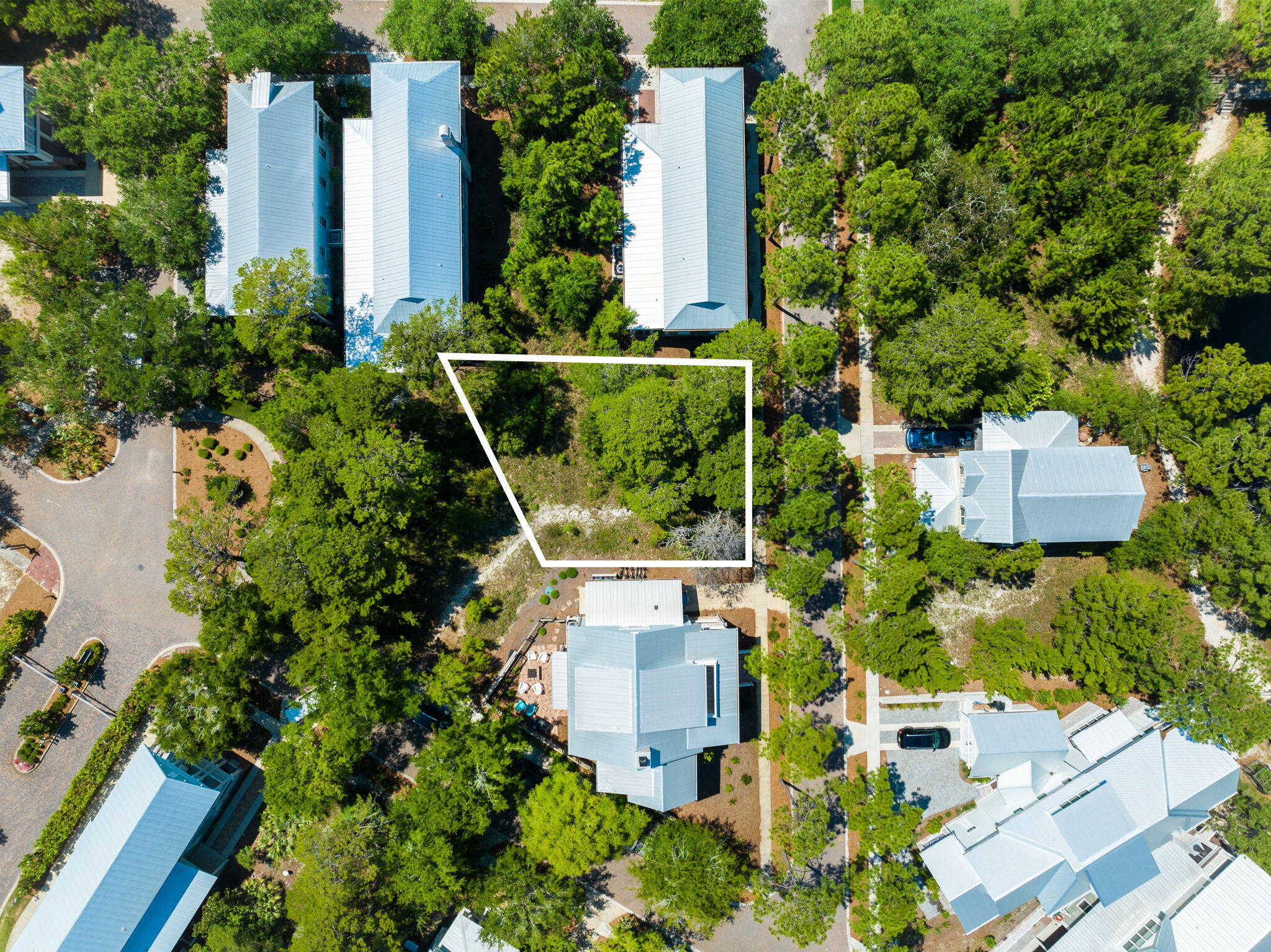 Lot 66 Lanier Lane Santa Rosa Beach, FL 32459 - Photo 6 of 18 an aerial view of house with yard