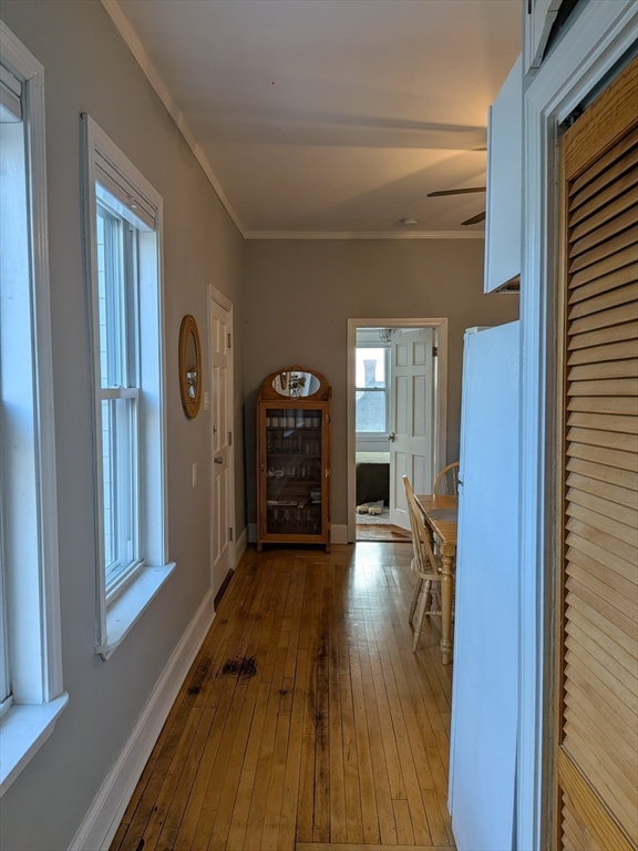 82 Gladstone Street, Unit 2 Boston, MA 02128 - Photo 22 of 23 a view of a hallway with wooden floor
