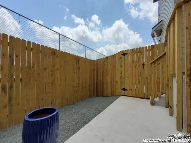 a backyard of a house