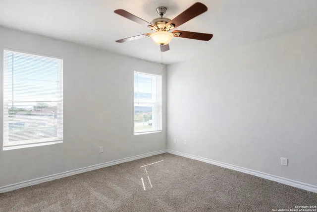 a view of hallway with shower