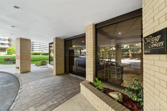 a view of a entryway door front of house