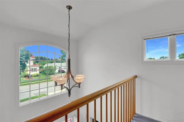 a view of a city from a balcony