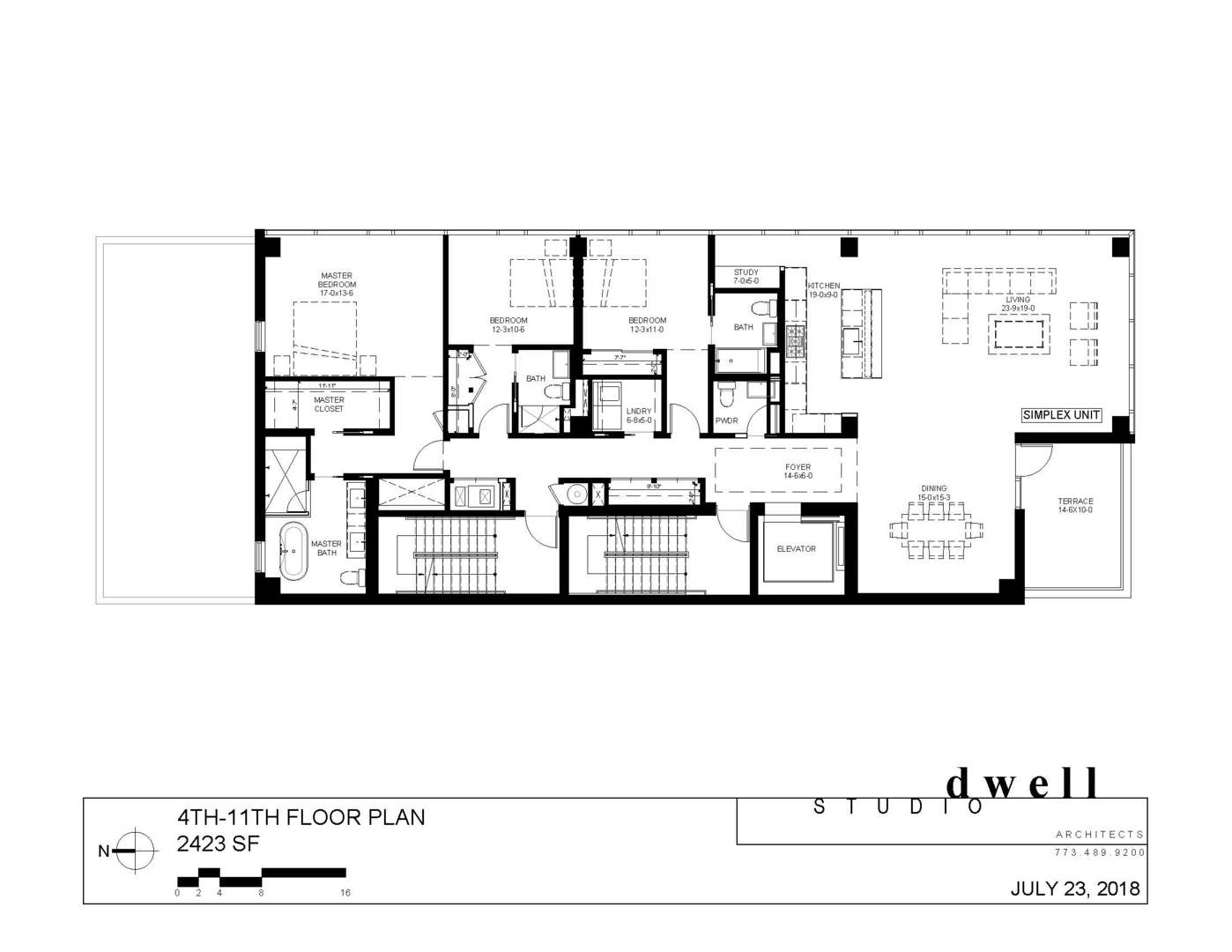56 West Huron Street, Unit 9 Chicago, IL 60654 - Photo 38 of 38 a picture of a floor plan
