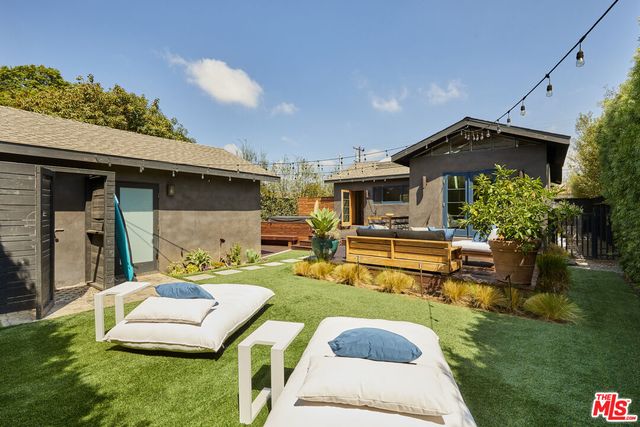 a view of a house with a large windows