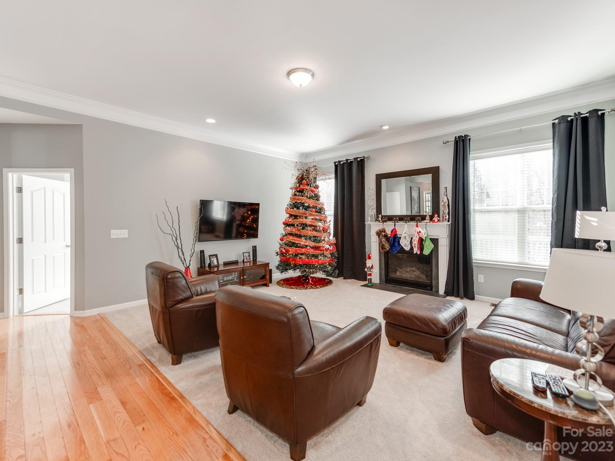 1603 Randwick Way Matthews, NC 28104 - Photo 14 of 48 a living room with furniture or couch and a flat screen tv