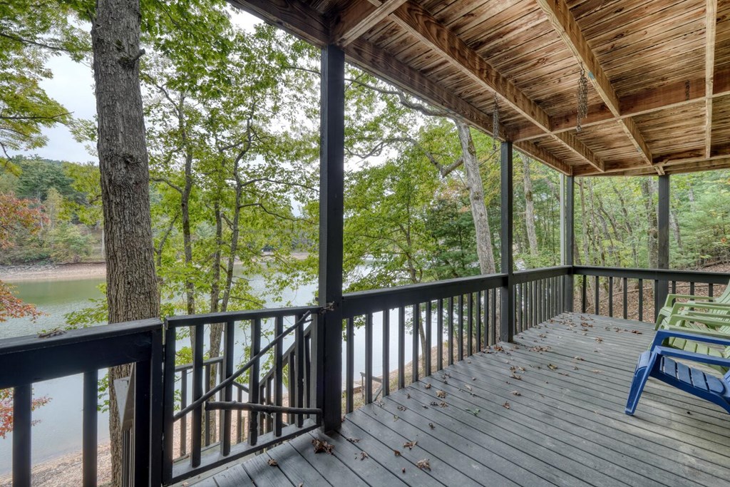 3739 Pat Colwell Road Blairsville, GA 30512 - Photo 42 of 55 a balcony with wooden floor and outdoor space