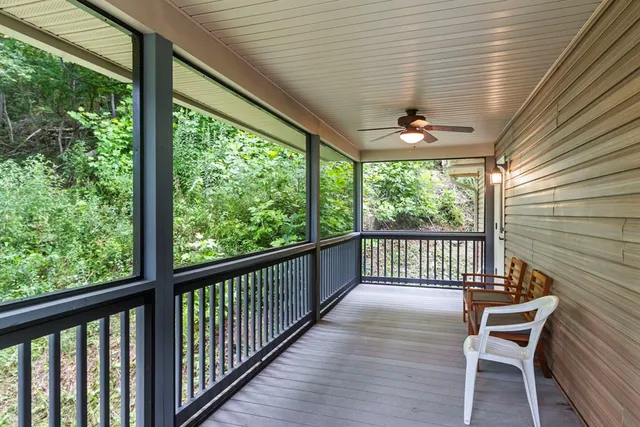 a view of an outdoor space and a yard