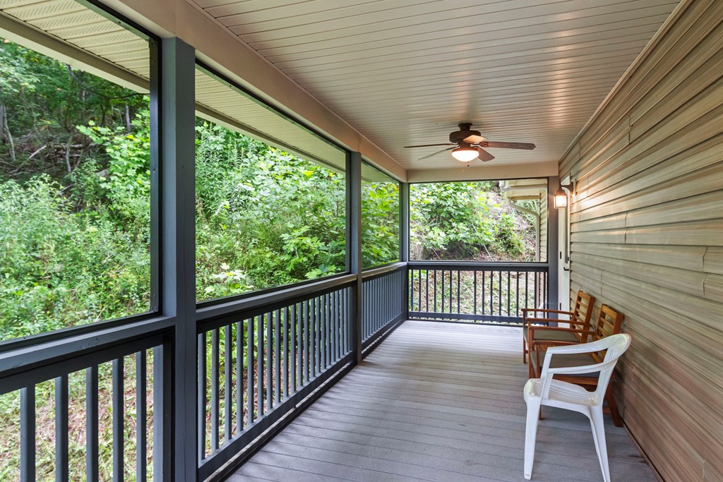 204 Hiawassee River Road Murphy, NC 28906 - Photo 47 of 79 a view of a porch with wooden floor