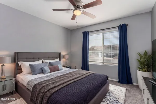 a house view with a backyard space