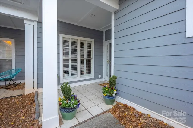 a view of a entryway door front of house