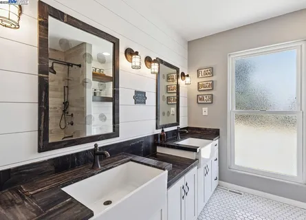 a view of a swimming pool with an outdoor seating and a yard