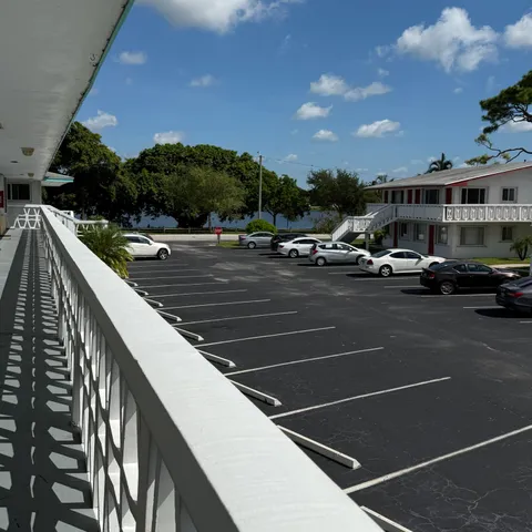 a view of city from balcony
