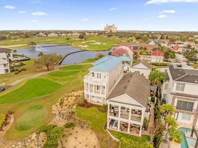 a view of a city with an ocean view