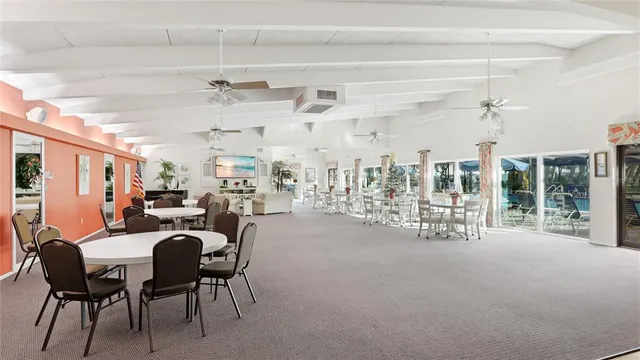 a view of a livingroom and dining room
