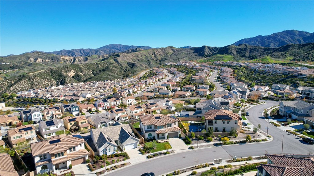 25110 Cherry Ridge Drive Canyon Country, CA 91387 - Photo 3 of 74 an aerial view of residential houses with outdoor space and street view