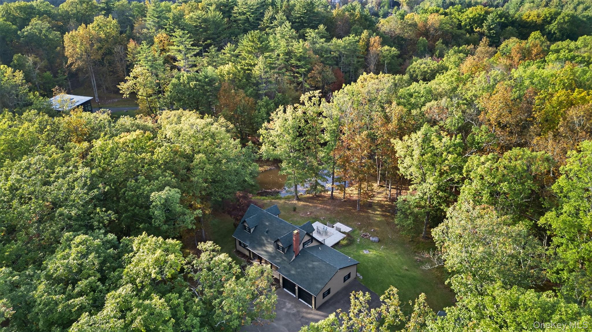 55 Ginger Road High Falls, NY 12440 - Photo 42 of 47 a backyard of a house with a yard with plants and lake view