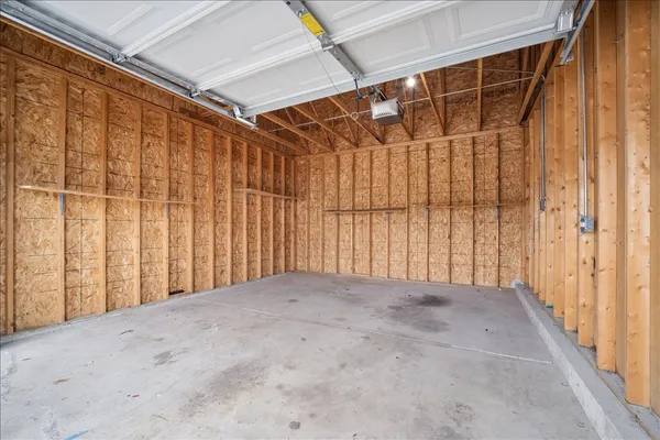 a view of a room with a window