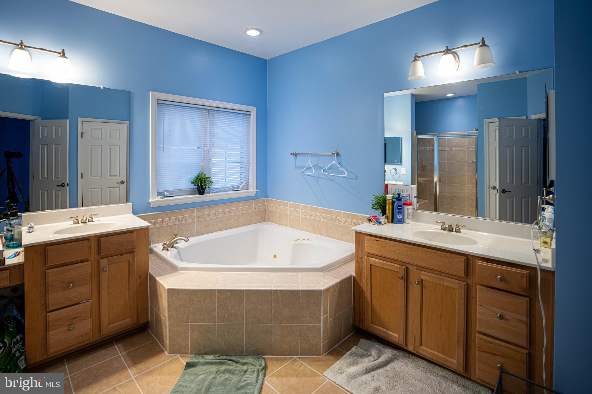 9571 Linnett Hill Drive Lorton, VA 22079 - Photo 21 of 27 a bathroom with a tub sink and mirror