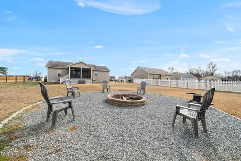 a view of a lake with a big yard