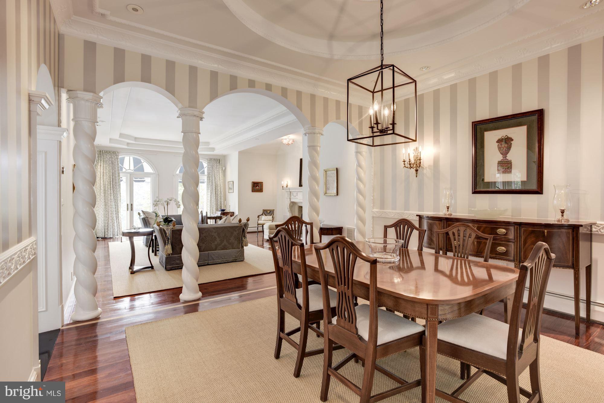 636 Stillwater Road Gibson Island, MD 21056 - Photo 5 of 30 Dining Room with Living Room Behind Columns