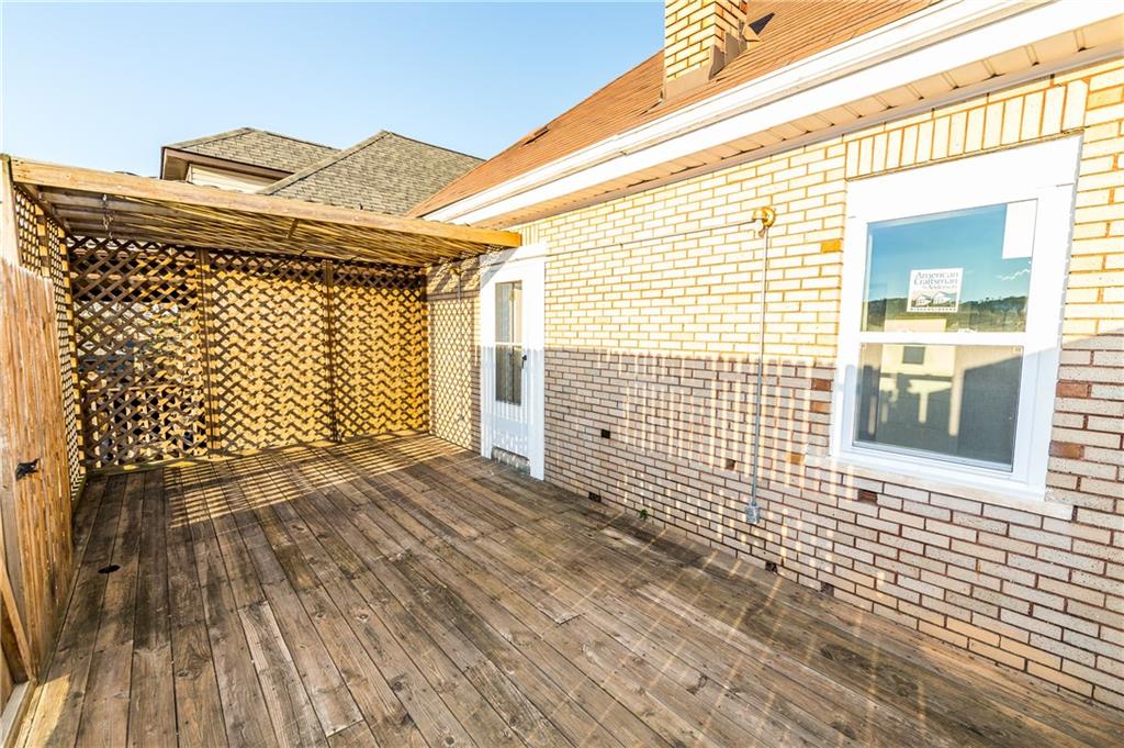 631 Beaver Road Ambridge, PA 15003 - Photo 14 of 25 Upper level deck