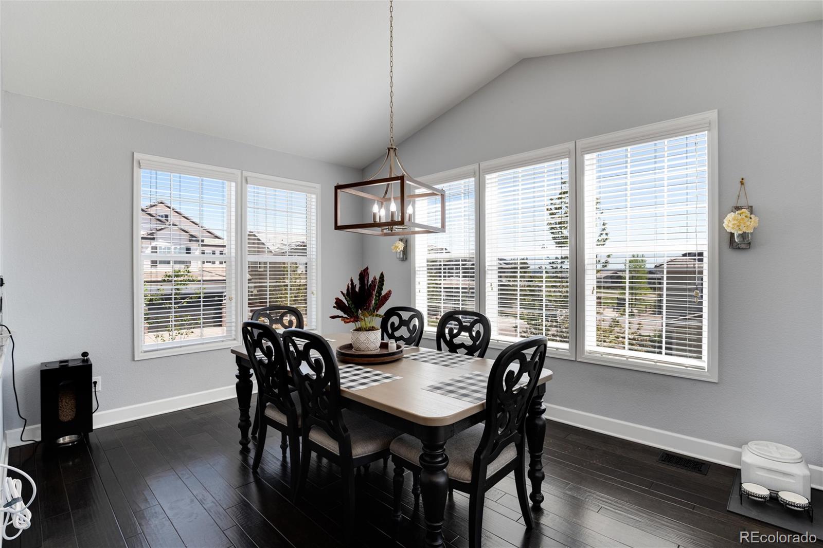 14390 Double Dutch Loop Parker, CO 80134 - Photo 15 of 50 a view of a dining room with furniture window and outside view