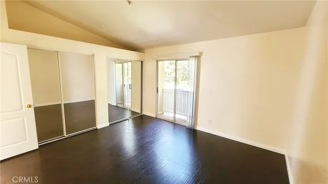 view of empty room with wooden floor