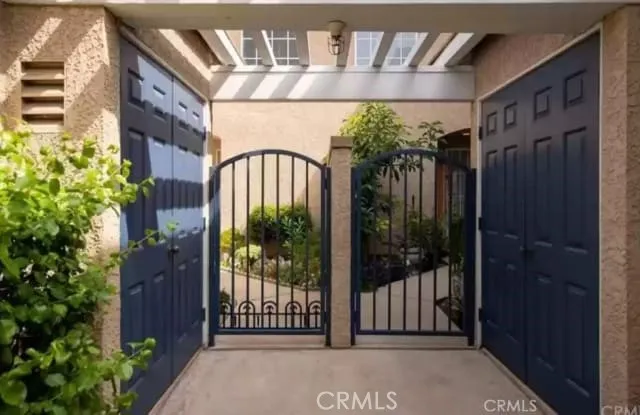 a view of balcony with a glass door