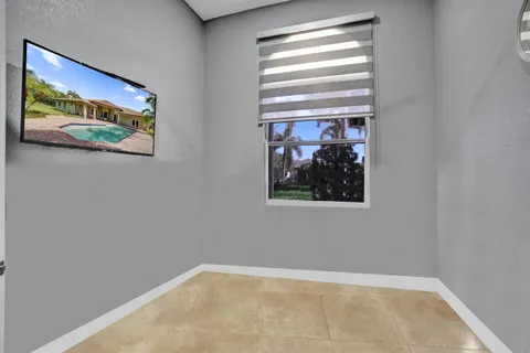 a view of a painting on the wall