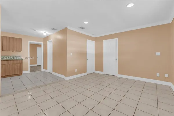 a view of an empty room