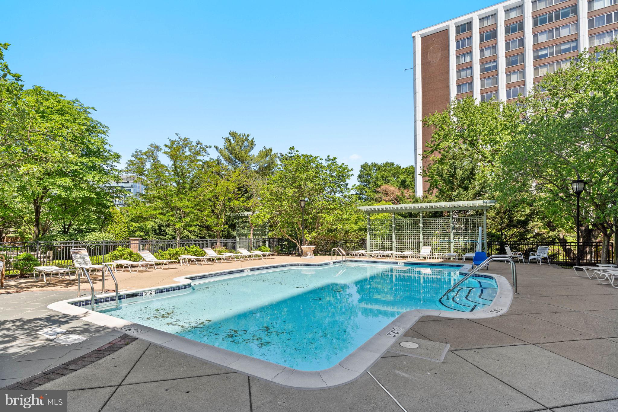 11700 Old Georgetown Road, Unit 1007 North Bethesda, MD 20852 - Photo 34 of 36 Outdoor Pool Area