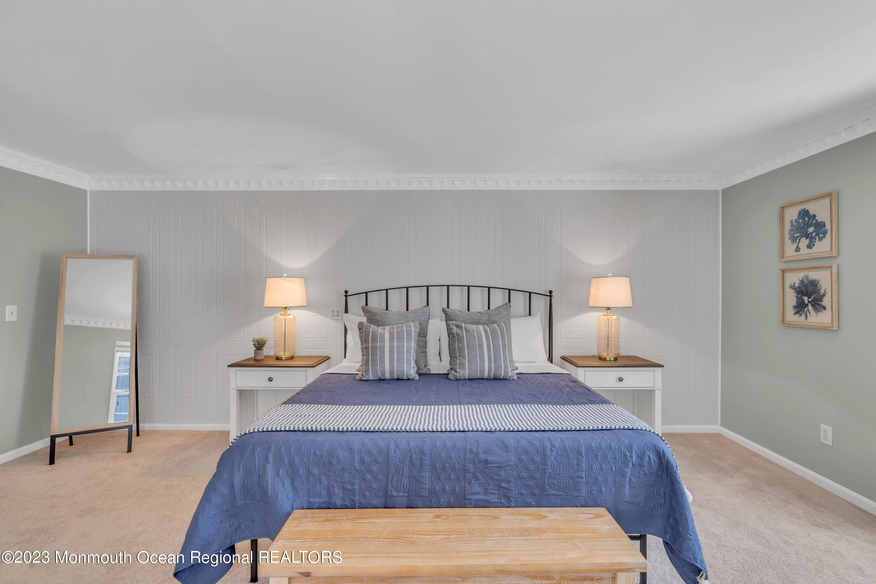 608 Brielle Avenue Brielle, NJ 08730 - Photo 30 of 56 a bedroom with a bed and a night stand