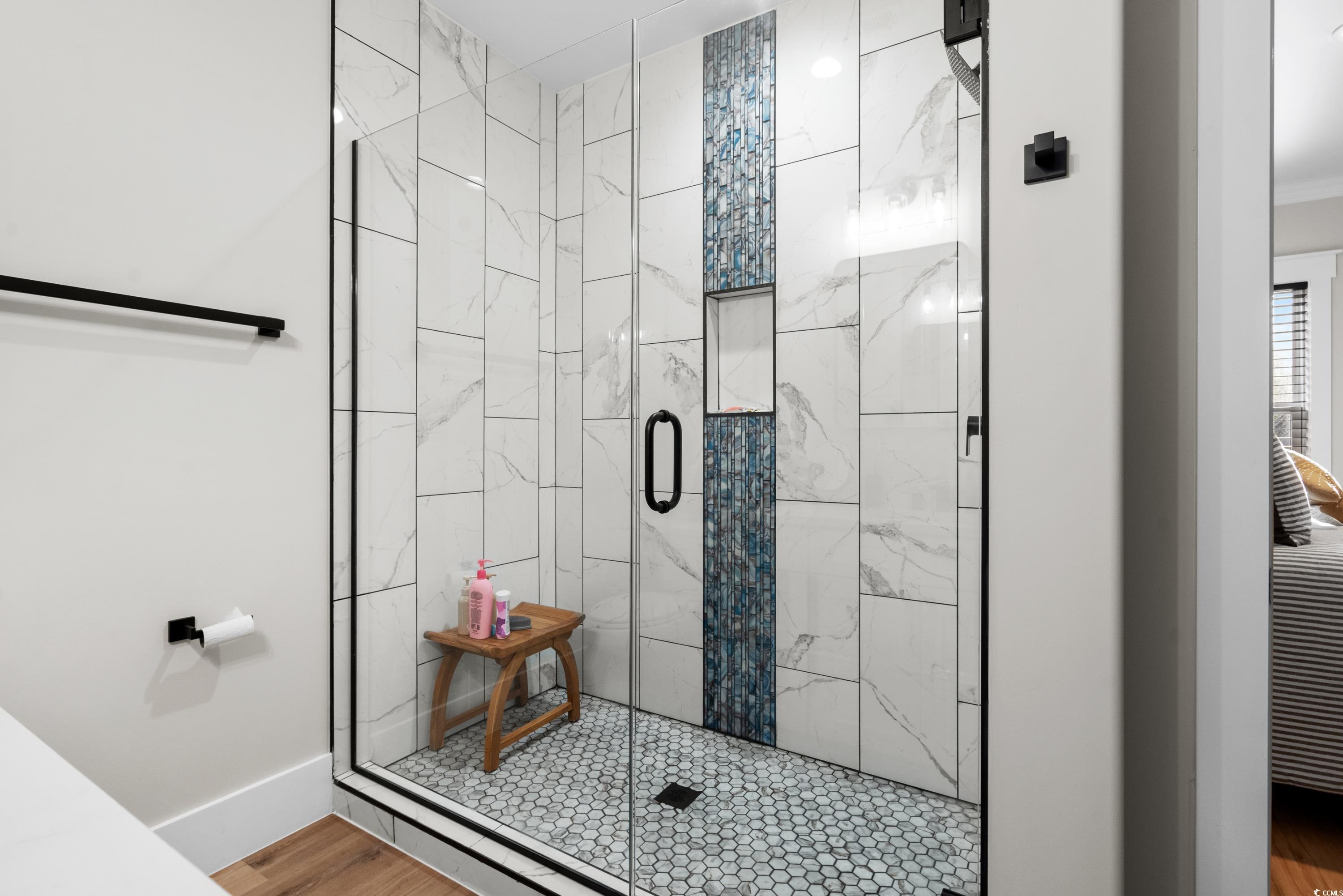 3427 Dewey Road Myrtle Beach, SC 29579 - Photo 35 of 40 Full bath with baseboards and a stall shower