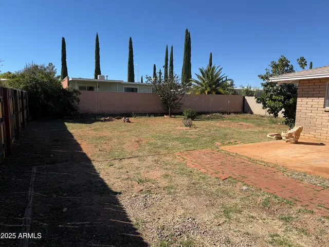 a view of a terrace with potted plants