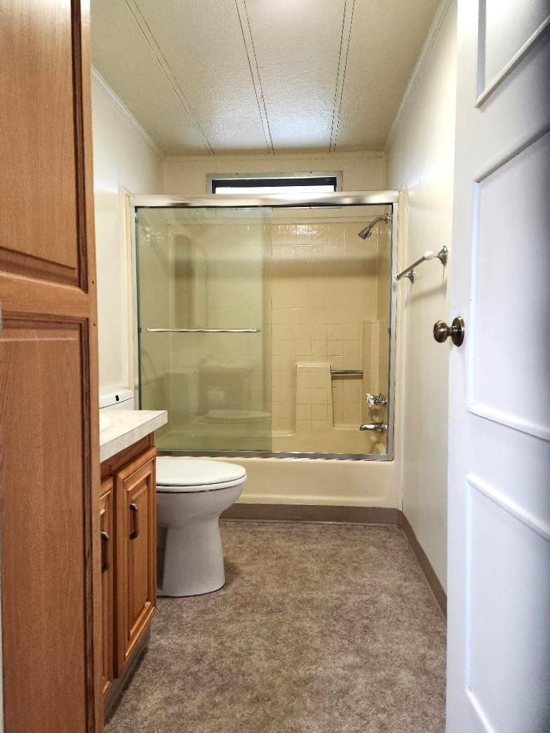 1556 Crown Road, Unit 1556 Petaluma, CA 94954 - Photo 21 of 21 a bathroom with a granite countertop sink toilet and shower