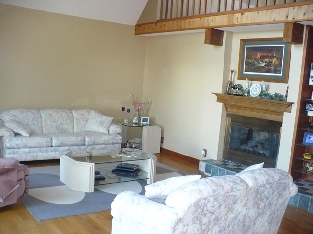 18430 East Twombly Road Rochelle, IL 61068 - Photo 4 of 25 a living room with furniture and a fireplace