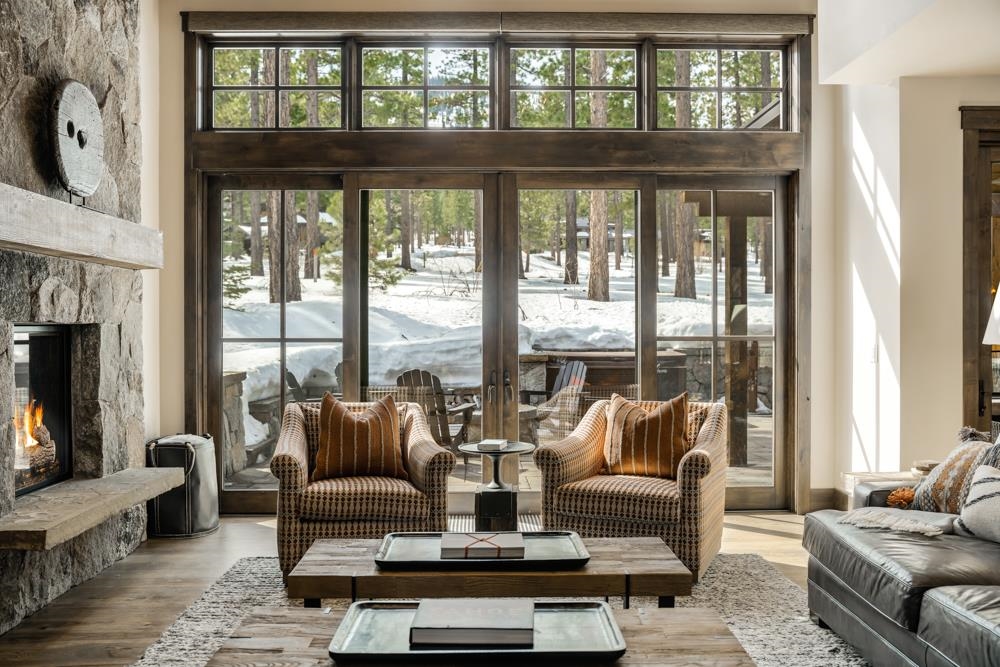 8454 Newhall Drive Truckee, CA 96161 - Photo 3 of 21 a living room with furniture and floor to ceiling windows