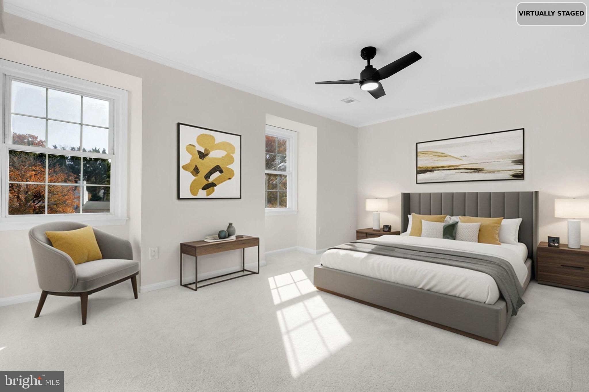 9 Joshua Tree Court Gaithersburg, MD 20878 - Photo 30 of 63 a bedroom with a bed and a couch