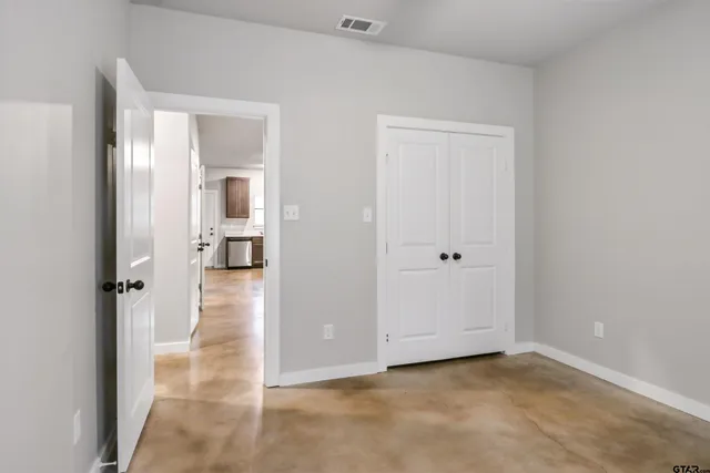 a view of a livingroom with a hallway