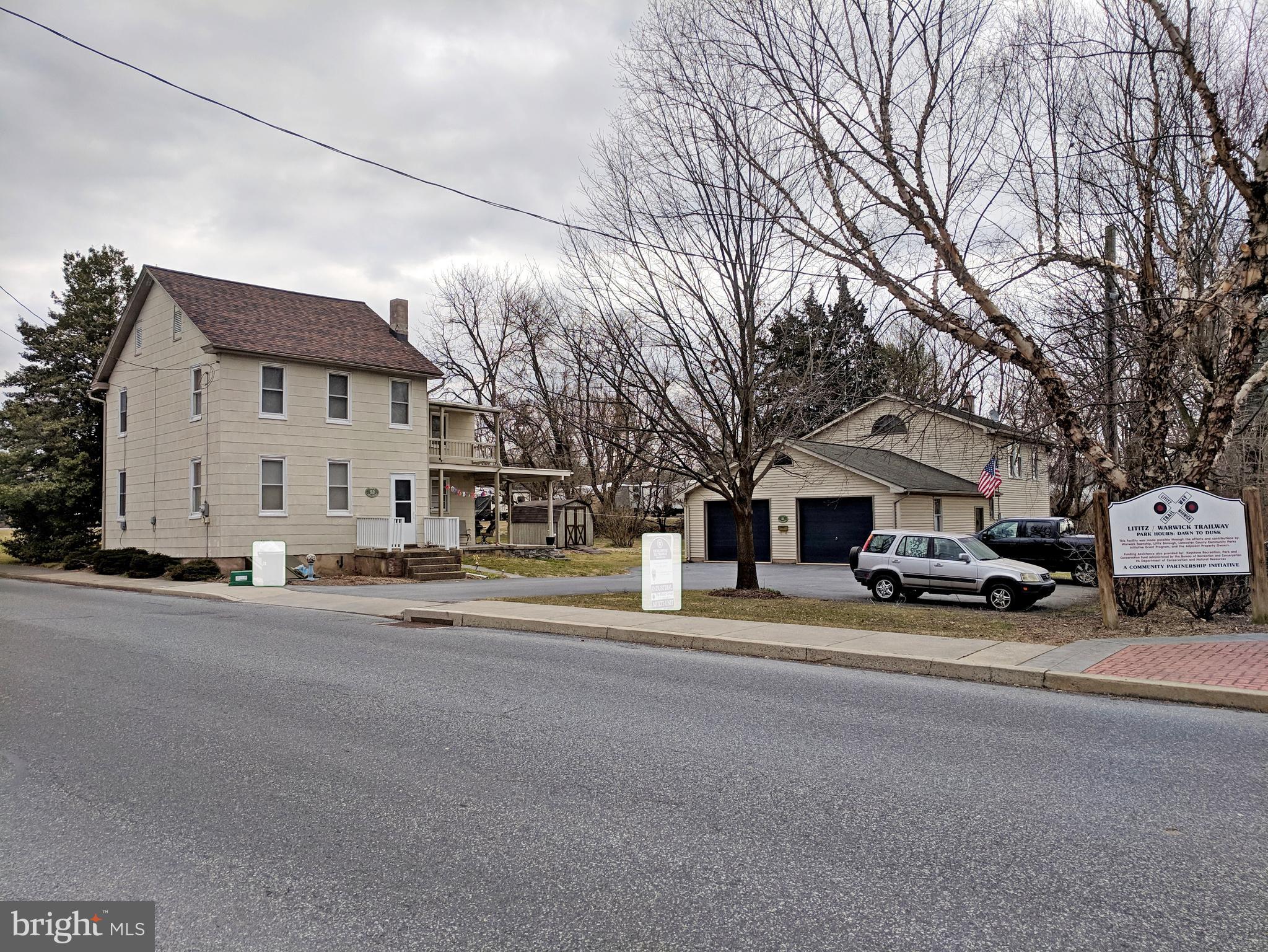 53 North Oak Street Lititz, PA 17543 - Photo 1 of 33 a view of a house with a snow in front of it