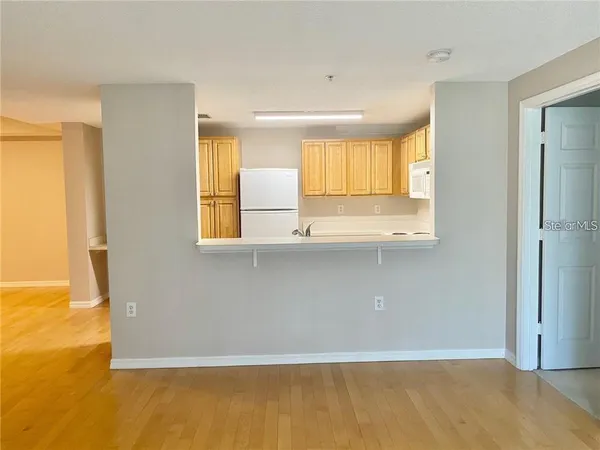 a view of an empty room