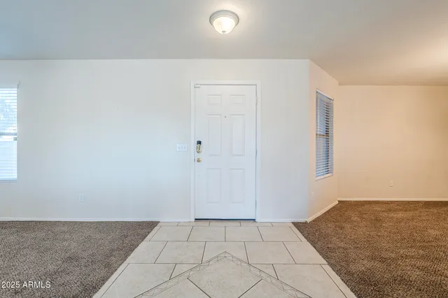 a view of a livingroom with a window