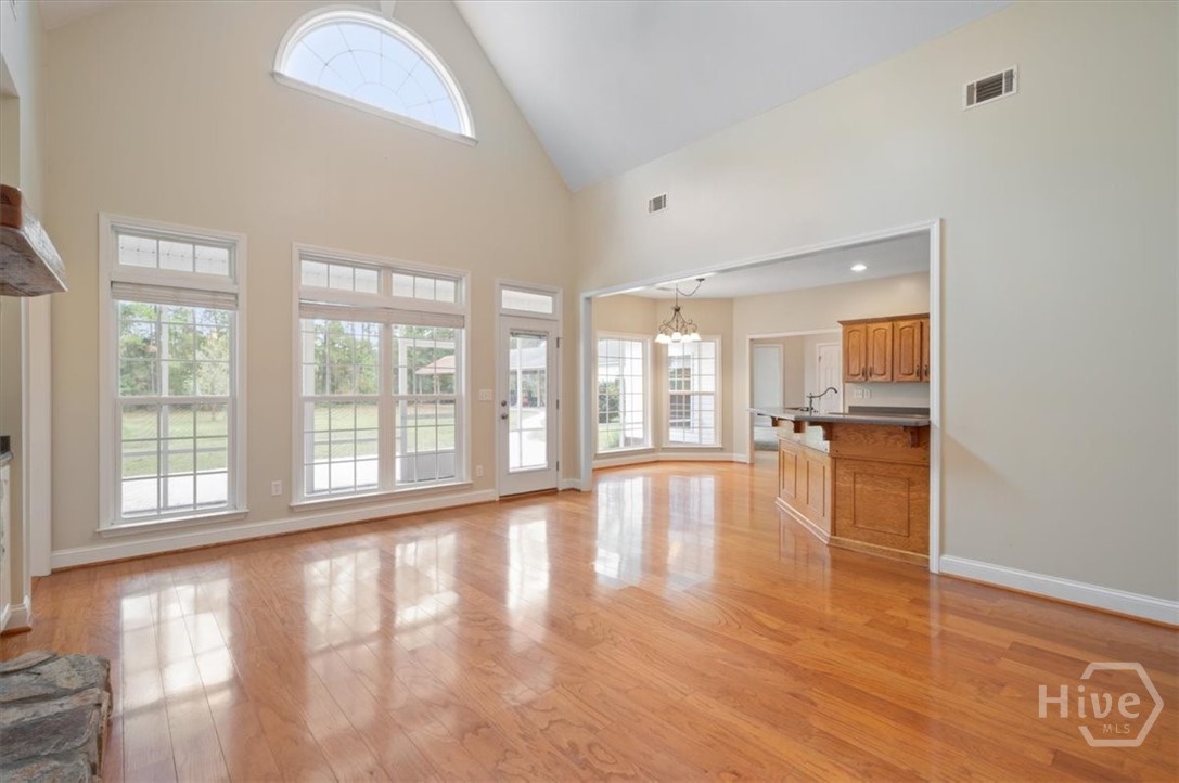 876 Old Darien Highway Riceboro, GA 31323 - Photo 7 of 38 Great room w cathedral ceiling