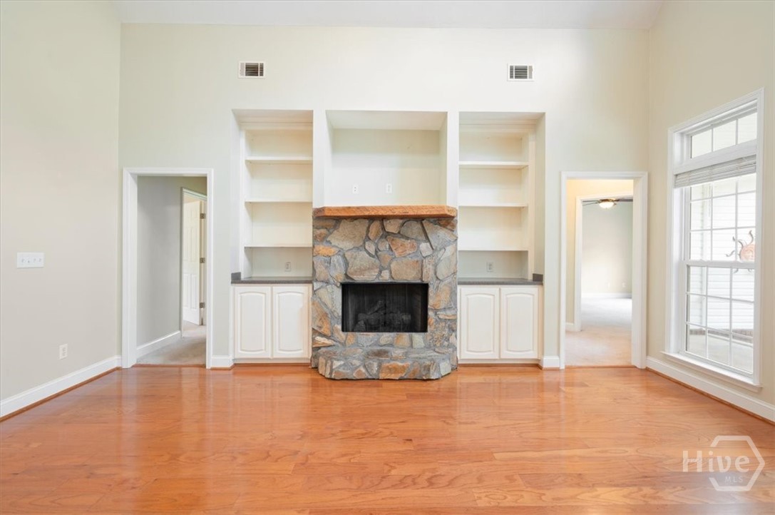 876 Old Darien Highway Riceboro, GA 31323 - Photo 9 of 38 stone surround fireplace with built ins