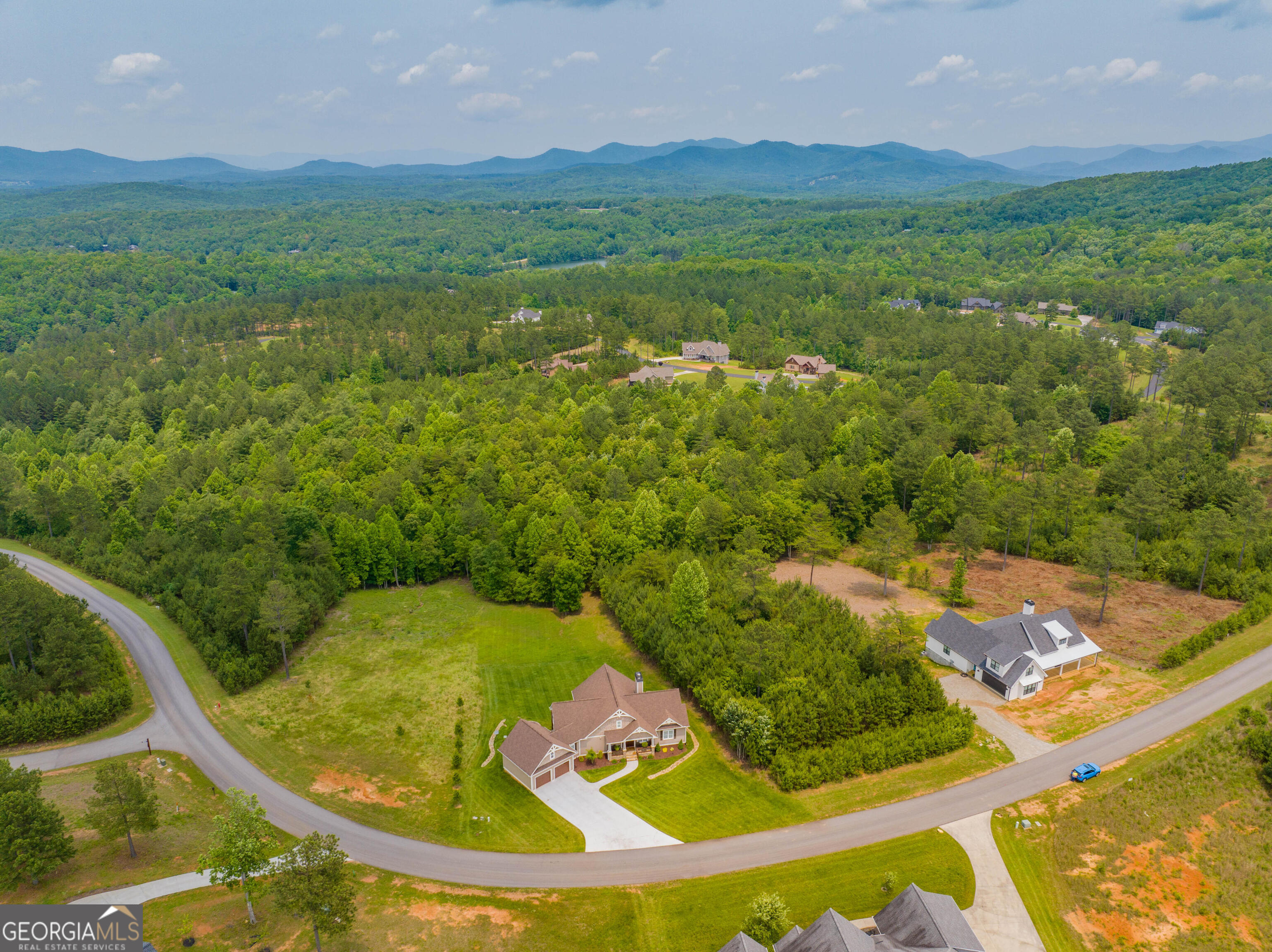 1146 Ridge Pointe Way Blairsville, GA 30512 - Photo 8 of 12 a view of a lake with a mountain in the background