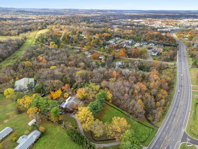 an aerial view of a residential houses