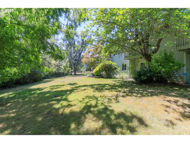 a view of yard with green space