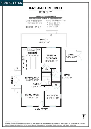 $998,000 | 1612 Carleton Street, Berkeley, CA 94703